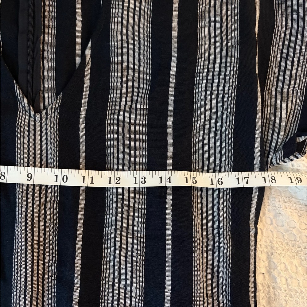 Rails Angela v neck jumpsuit in mediterranean stripe with matching belt - Picture 11 of 13